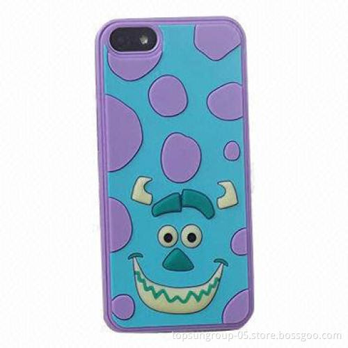 Disney carton characters case for iPhone 4/5s, Noctilucent leather cover